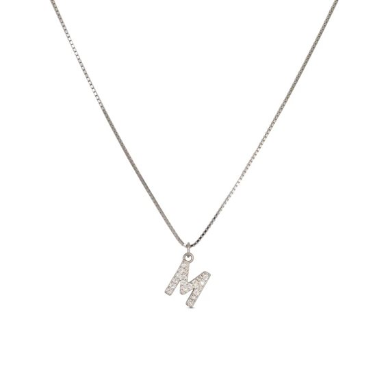 Collana Dilvdò Letters in Argento Zircone CLDBM - CLDBM